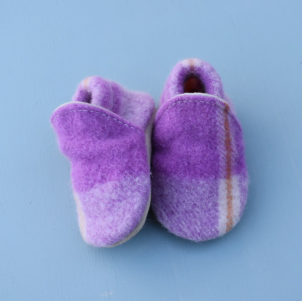 plaid wool loafers