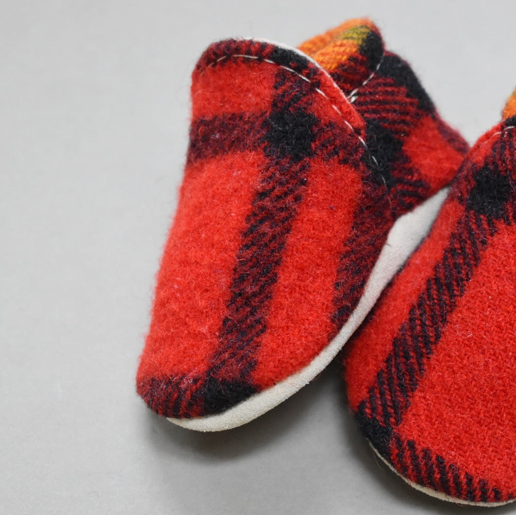 plaid wool loafers - Freja